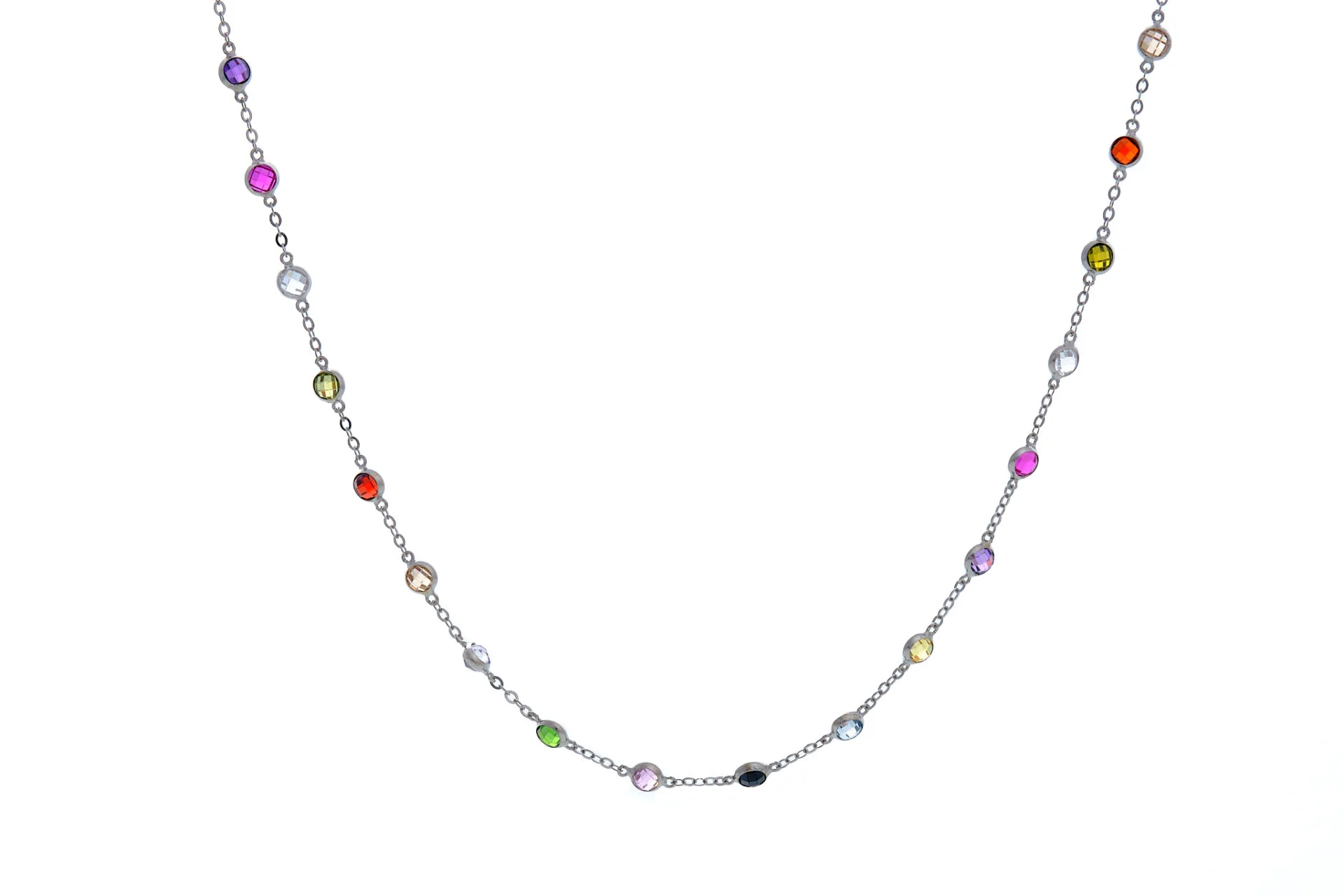 Náhrd.barevné zirkony rh z103656
